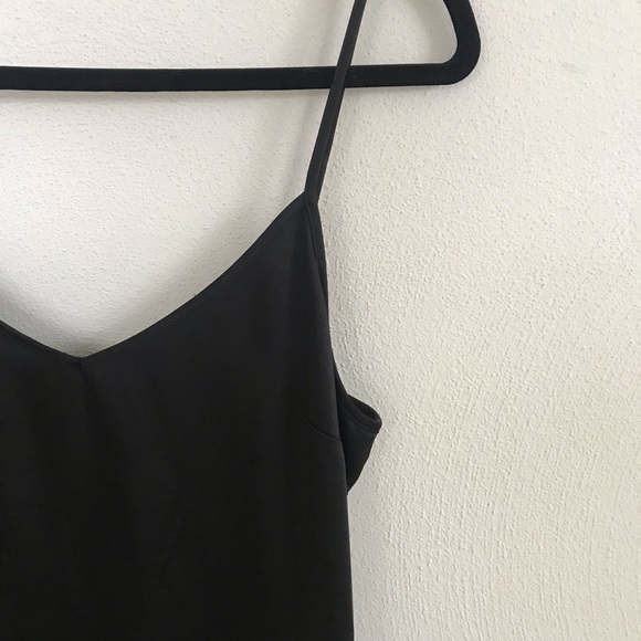 Black Silk Calvin Klein Midi Dress Gown Formal - Picture 3 of 5